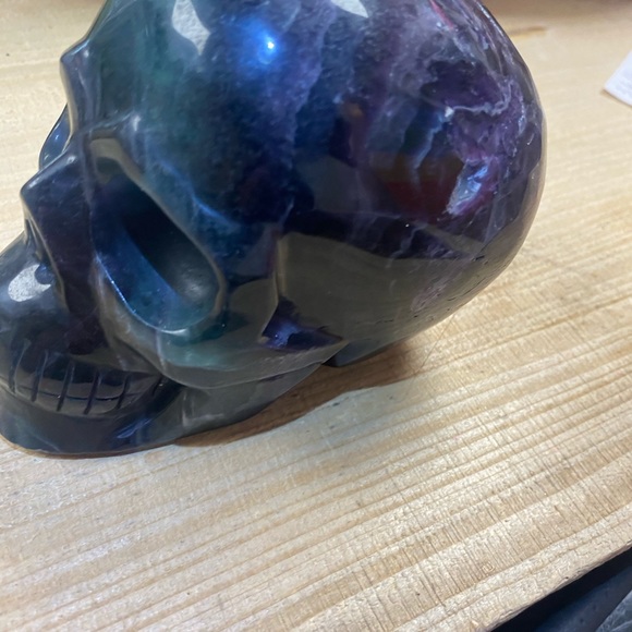 fluorite skull. Rainbow